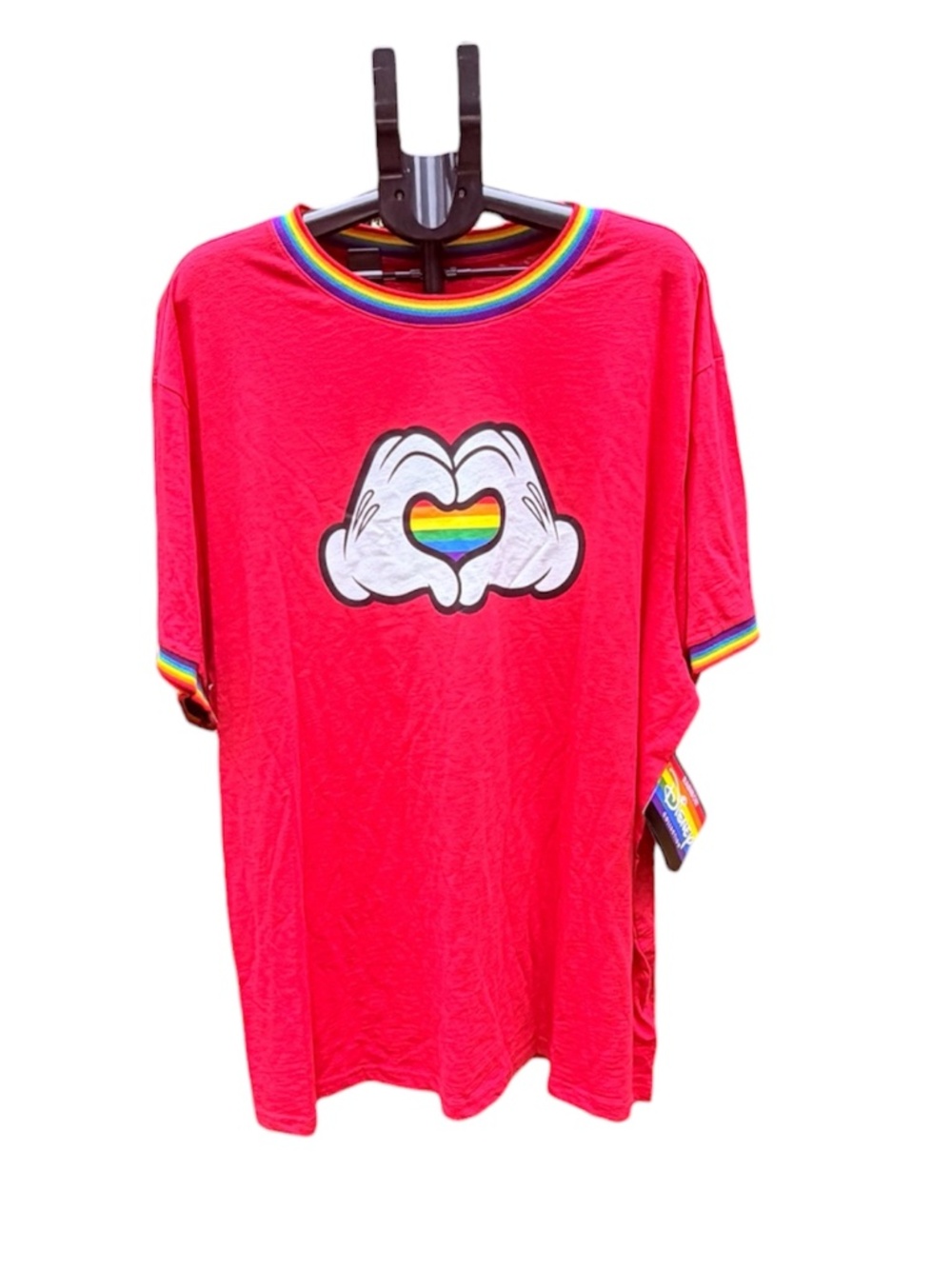 NWT Disney Parks 4XL Rainbow Collection Mickey Mouse Heart T-Shirt